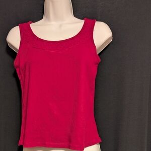 St. John's Bay Magenta Medium Petite Camisole